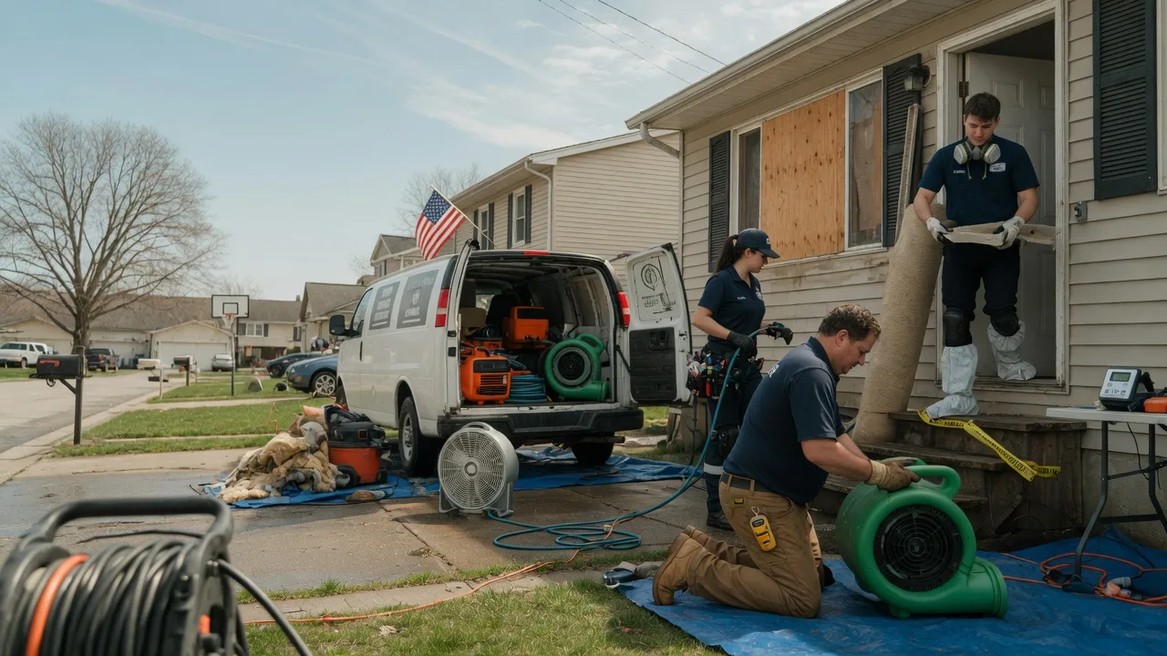 Water Damage Restoration in Jacksonville, IL near me
